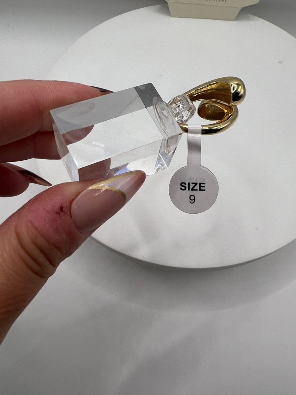 Aquamir Polished Gold Double Dome Ring - Picture 5 of 6